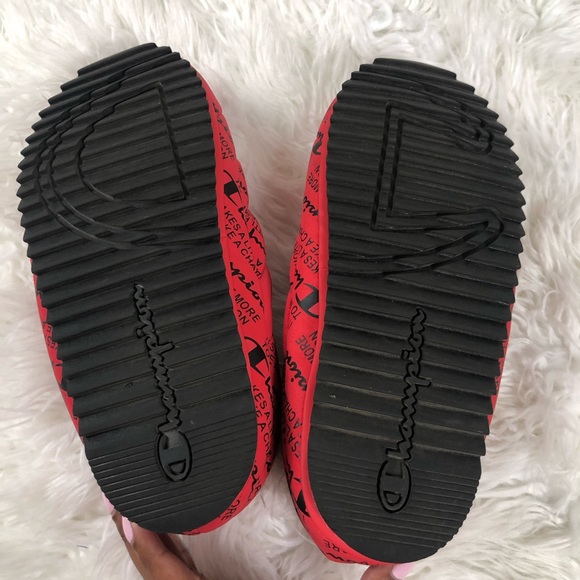 Champion Red Varsity Reflective Slippers - Picture 4 of 5
